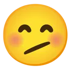 faccina perplessa + faccina con occhi sorridenti