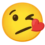 faccina perplessa + faccina che manda un bacio