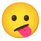 faccina perplessa + faccina che mostra la lingua