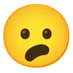faccina perplessa + faccina imbronciata con bocca aperta