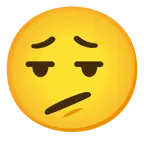 faccina perplessa + faccina che espira