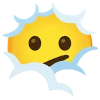 faccina perplessa + testa tra le nuvole