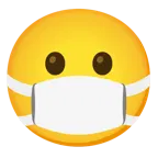 faccina perplessa + faccina con mascherina