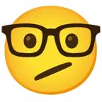 faccina perplessa + faccina nerd