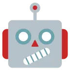faccina perplessa + faccina di robot