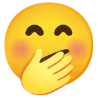 faccina perplessa + faccina con mano sulla bocca