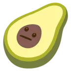 faccina perplessa + avocado