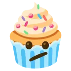faccina perplessa + cupcake