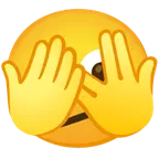 faccina perplessa + faccina che sbircia tra le dita