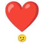 faccina perplessa + punto esclamativo a cuore