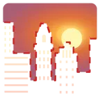 faccina tratteggiata + tramonto