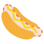 faccina tratteggiata + hot dog