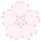 faccina tratteggiata + fiore di ciliegio