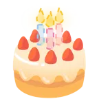 faccina tratteggiata + torta di compleanno