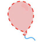 faccina tratteggiata + palloncino