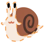 faccina tratteggiata + lumaca