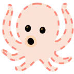 faccina tratteggiata + polpo