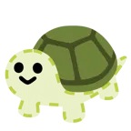faccina tratteggiata + tartaruga