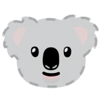 faccina tratteggiata + koala