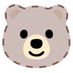 faccina tratteggiata + orso