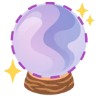 faccina tratteggiata + sfera di cristallo