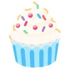 faccina tratteggiata + cupcake
