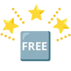 stella che brilla + pulsante FREE