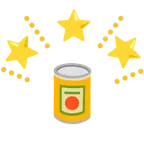 stella che brilla + cibo in scatola