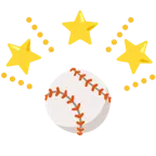stella che brilla + palla da baseball