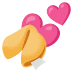 due cuori + biscotto della fortuna