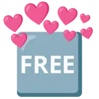 cuore con freccia + pulsante FREE