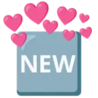 cuore con freccia + pulsante NEW