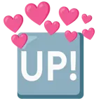 cuore con freccia + pulsante UP!