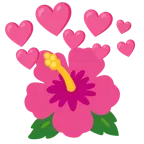 cuore con freccia + ibisco