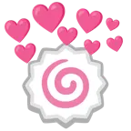 cuore con freccia + tortino di pesce a spirale