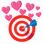cuore con freccia + bersaglio
