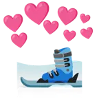 cuore con freccia + sci