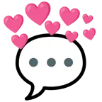 cuore con freccia + fumetto