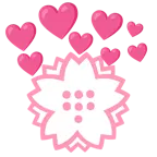 cuore con freccia + fiore bianco