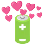 cuore con freccia + batteria