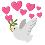 cuore con freccia + colomba