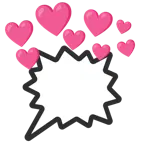 cuore con freccia + nuvoletta rabbia