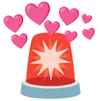 cuore con freccia + lampeggiante