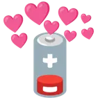 cuore con freccia + batteria scarica