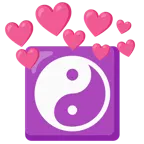 cuore con freccia + Yin e Yang