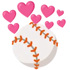 cuore con freccia + palla da baseball