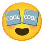 smiling face with heart-eyes + COOL button