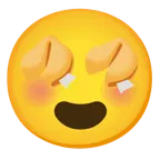 smiling face with heart-eyes + fortune cookie