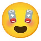 smiling face with heart-eyes + low battery