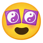 smiling face with heart-eyes + yin yang